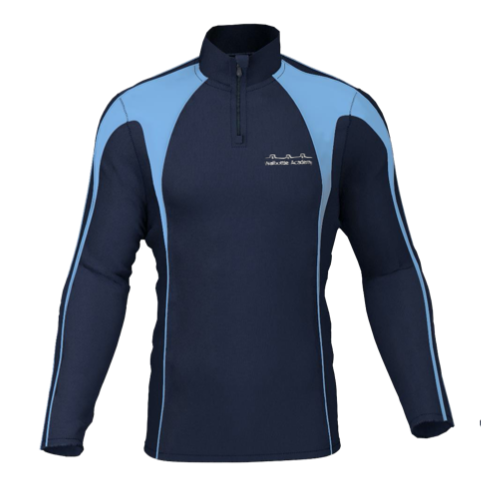 Walbottle Academy Contrast 1/4 Zip Mid Layer (Outdoor PE Top)