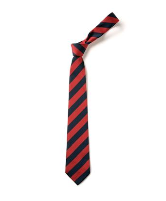 Northern Saints Primary Academy Navy/Red Stripe Clip on Tie