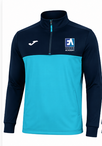 Excelsior Academy Joma Turquoise/Navy 1/4 Zip Midlayer (Upto and inc Yr7)
