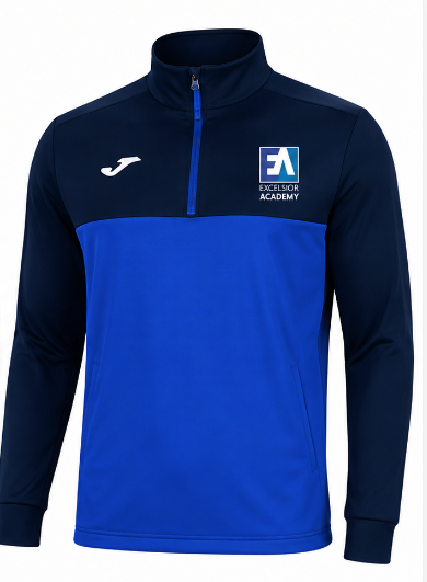 Excelsior Academy Joma Royal Blue / Navy 1/4 Zip Midlayer (Yrs 8-11)