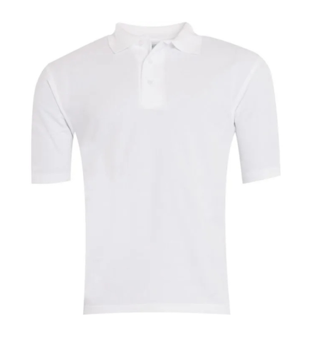 Plain Unbranded White Polo Shirts - Premium Quality Unisex