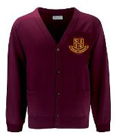 Spring Gardens Primary School  Maroon Cardigan with New Logo