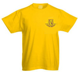 Spring Gardens Primary School PE T-Shirt (Gold) with New Logo