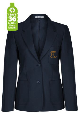St Michaels Girls Badged Navy Blazer