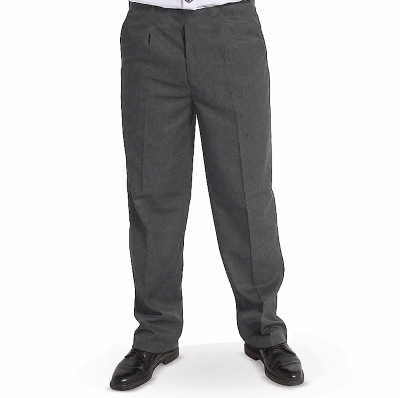 Biddick Academy Boys Grey Putney Trousers - with 1/2 Elastic