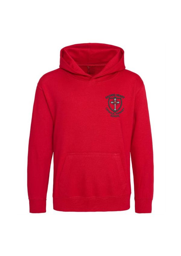 Sacred Heart Primary School Logo Red PE Hoody