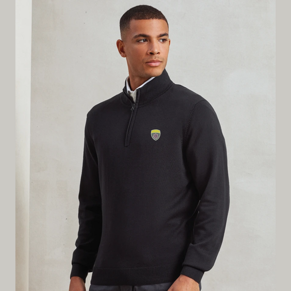 Cardinal Hume Catholic School Approved Black 6th Form 1/4 Zip Sweater