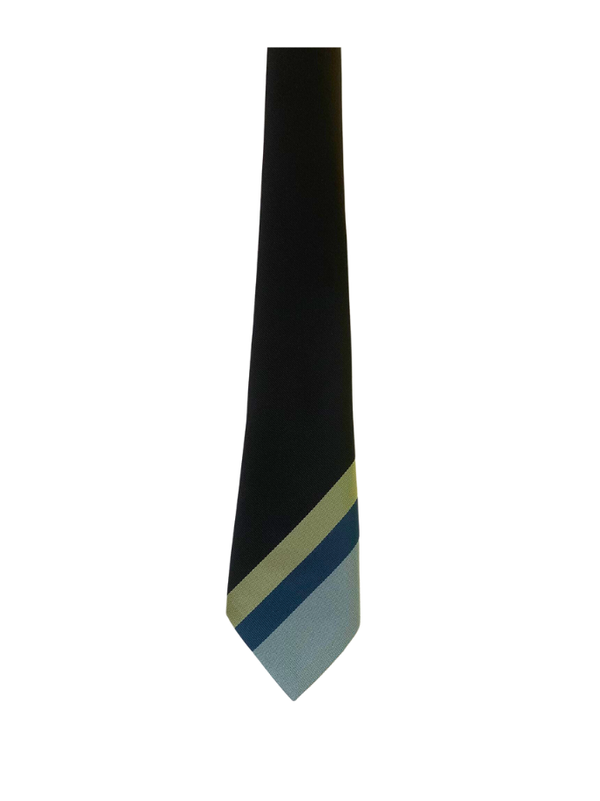 Haughton Academy Gooseberry and Airforce Blue Stripe Traditional Tie - (Y11 Only)
