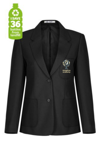 Haughton Academy Girls Badged Black Blazer