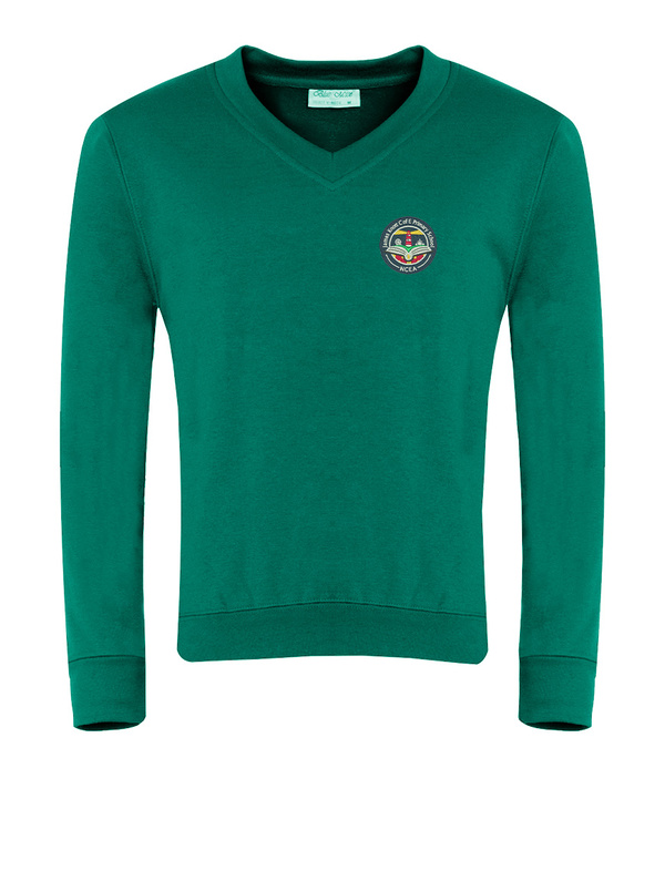 James Knott Primary School Jade Logo V-Neck Sweatshirt (Years 5+6)