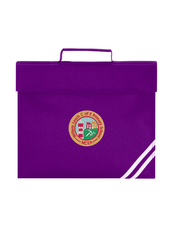 William Leech Primary School Logo Bookbag with reflective strip